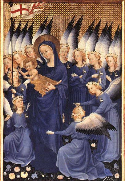 Wilton Diptych: Virgin and Child with Angels